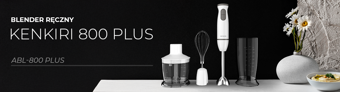 Blender AIWA KENKIRI 800 PLUS – stalowa końcówka i kubek miarowy