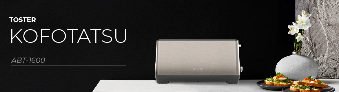 Toster AIWA ABT-1600 KOFOTATSU – panel i długie szczeliny