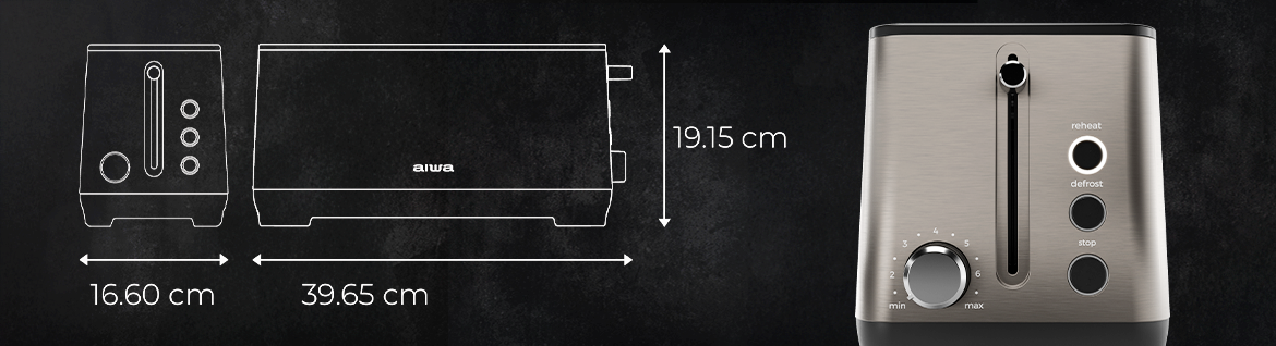 Toster AIWA KOFOTATSU – podgrzewacz bułek