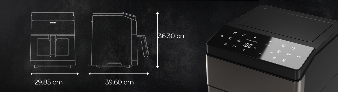 AIWA KUMADAI AFR-8000 z ikonami funkcji i podświetleniem