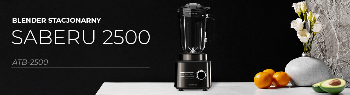AIWA SABERU 2500 – szklany dzbanek i panel sterowania