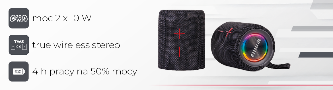 AIWA głośnik BT BST-250 czarny 8435256810592