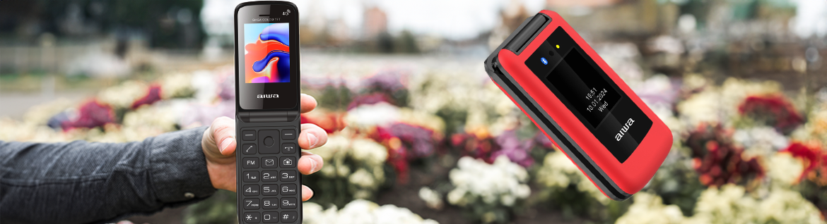 AIWA FP-30-4G czerwony – prezentacja z różnych ujęć