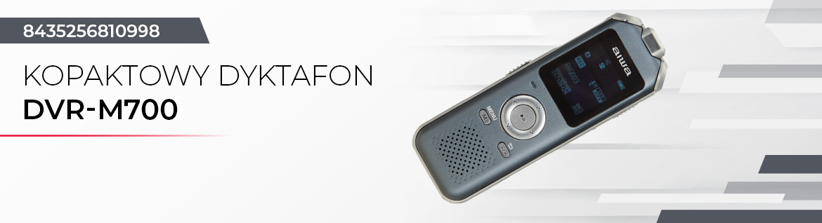 AIWA dyktafon DVR-M700 16GB srebrny 8435256810998