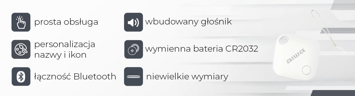 AIWA lokalizator AT-ITAG100 8435256811100