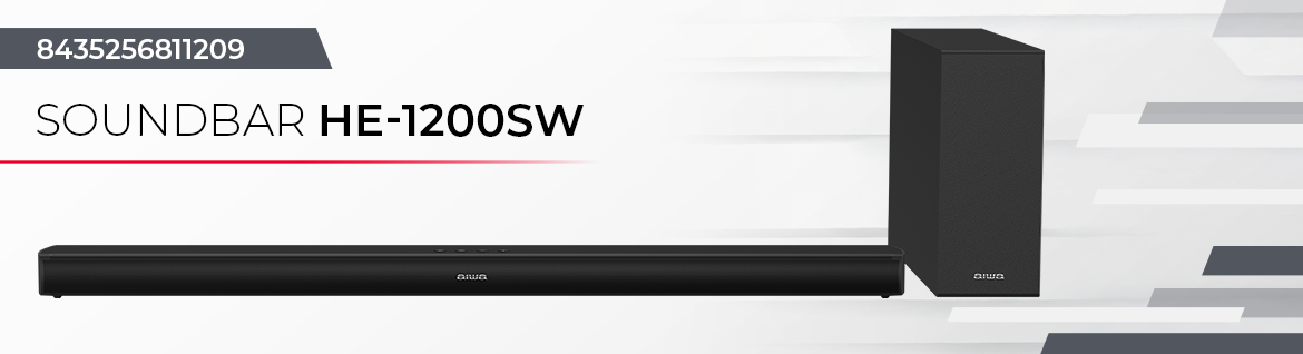 AIWA soundbar HE-1200SW 2.1CH 8435256811209