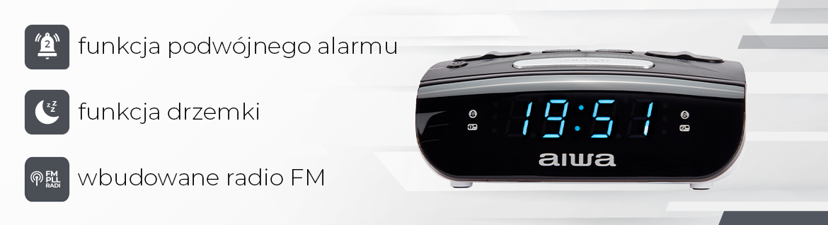 AIWA radiobudzik  CR-15 AM/FM PLL 8435256896886