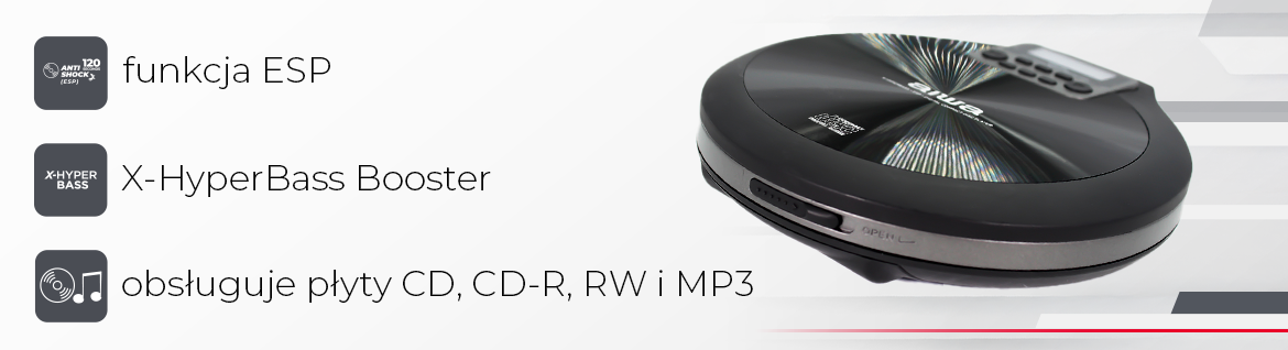AIWA discman PCD-810BK czarny 8435256896893