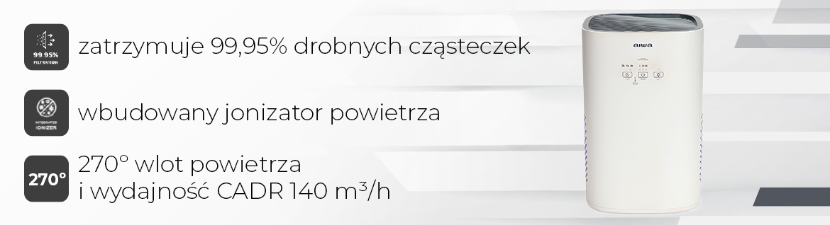 AIWA oczyszczacz powietrza PA-100 8435256897654