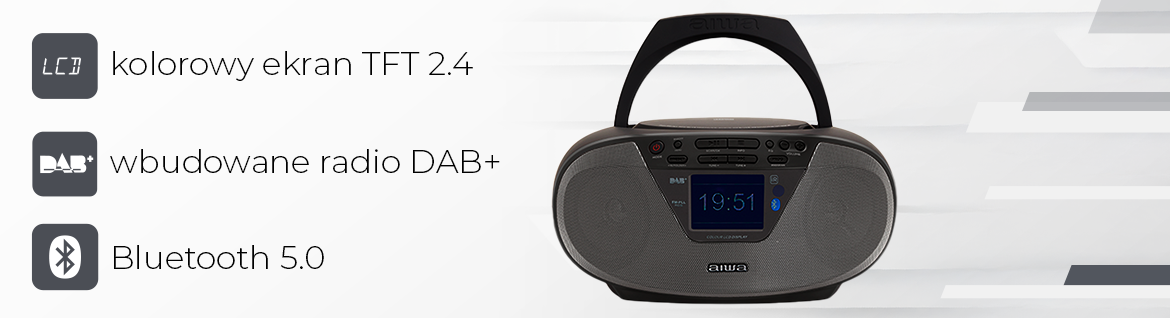 AIWA boombox BBTU-500BK DAB+/FM 8435256898460