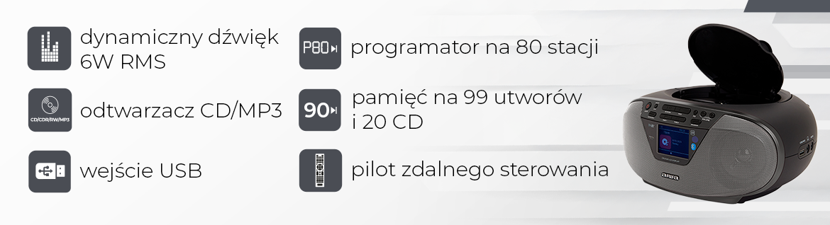 AIWA boombox BBTU-500BK DAB+ 8435256898460
