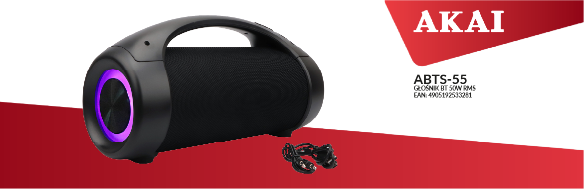AKAI ABTS-55 – głośnik Bluetooth, EAN: 4905192533281