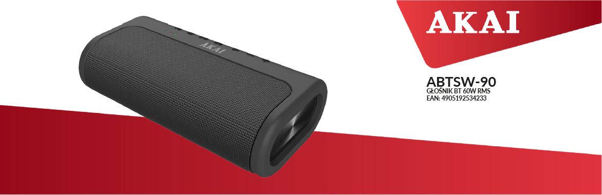 AKAI ABTSW-90 – głośnik Bluetooth, EAN: 4905192534233