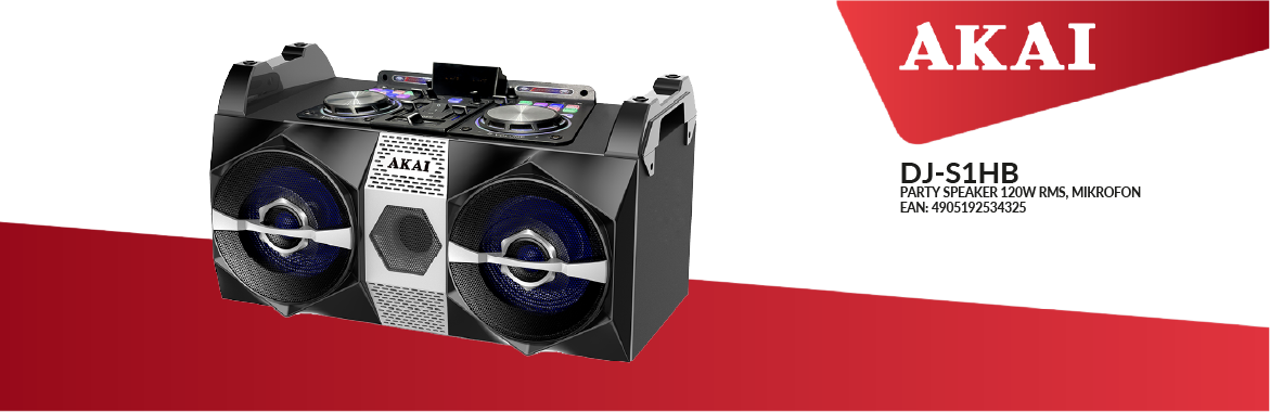 AKAI DJ-S1HB – power audio 120W RMS, EAN: 4905192534325