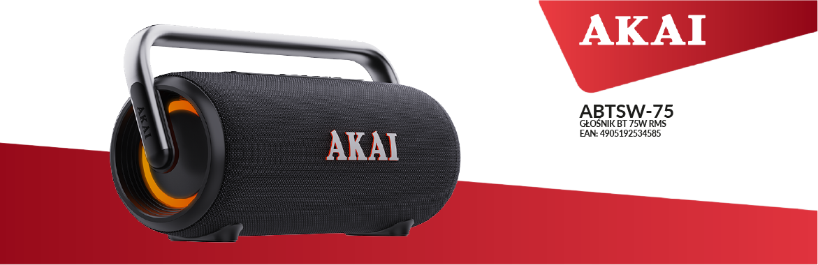AKAI ABTSW-75 – głośnik Bluetooth, EAN: 4905192534585