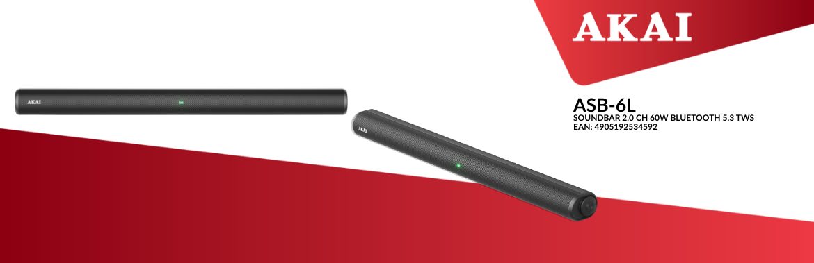 AKAI ASB-6L – soundbar 2.0CH, EAN: 4905192534592
