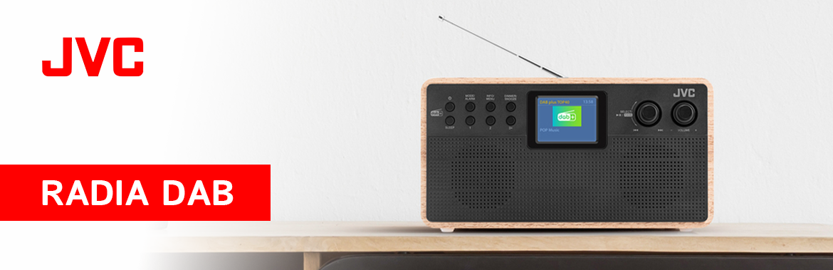JVC radio DAB RA-E611B-DAB black