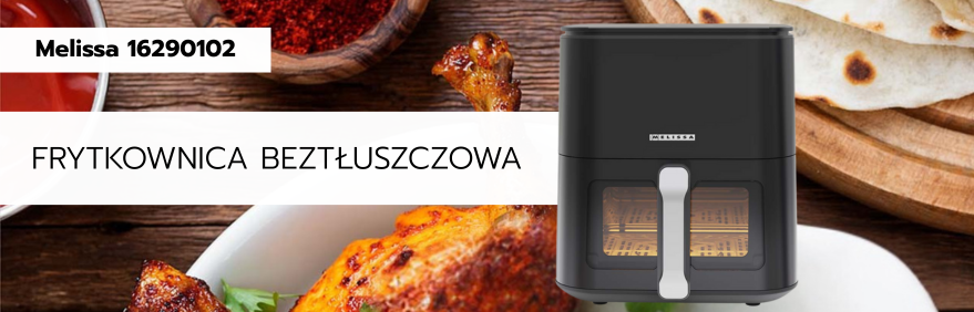 MELISSA Frytkownica niskotłuszczowa 16290102 – prezentacja ze zdrowymi potrawami
