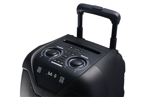 Party Speaker AKAI ABTS-X10 PLUS, 50W RMS, Bluetooth, USB/AUX/FM, EQ, bateria 12V 4,5Ah