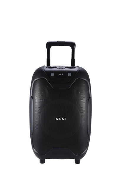Party Speaker AKAI ABTS-X10 PLUS, 50W RMS, Bluetooth, USB/AUX/FM, EQ, bateria 12V 4,5Ah