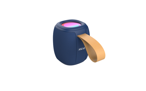 Głośnik Bluetooth AKAI ABTS-V5BL, 3W RMS, TWS, FM, USB/TF, bateria 1200 mAh, czas pracy 6h