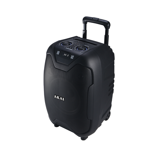 Party Speaker AKAI ABTS-X10 PLUS, 50W RMS, Bluetooth, USB/AUX/FM, EQ, bateria 12V 4,5Ah