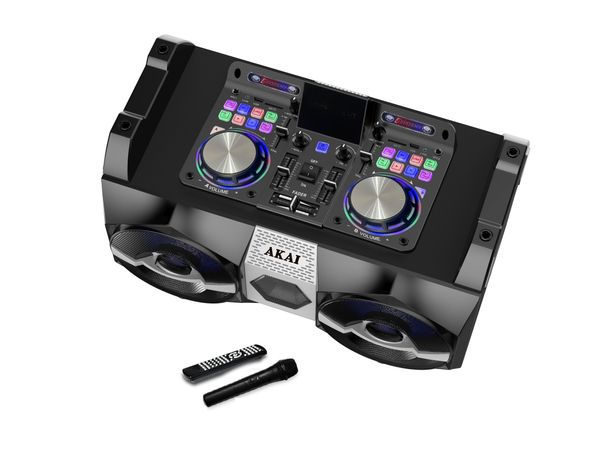 Power Audio AKAI DJ-S1HB 120W RMS, Bluetooth 5.0, FM, USB/SD