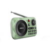 Radio przenośne AKAI APR-500 zielone, 2,5W RMS, FM, Bluetooth, USB/SD, mikrofon, nagrywanie