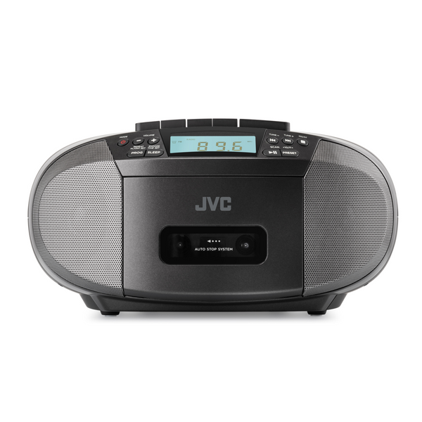 Boombox JVC RC-E444B CD/USB, kaseta, Bluetooth, radio FM