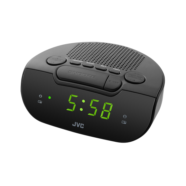 Radiobudzik JVC RA-E111B czarny Tuner AM/FM LED DRZEMKA