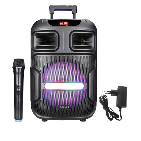 Party Speaker AKAI ABTS-X5 FUSION, 50W RMS, Bluetooth, TWS, USB/TF/AUX, mikrofon bezprzewodowy