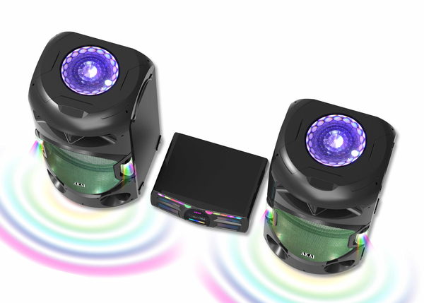 Power Audio AKAI Y3 BT 400W RMS, FM, USB/SD, mikrofon bezprzewodowy