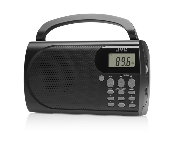 Przenośne radio JVC RA-E431B czarne Tuner FM Antena 