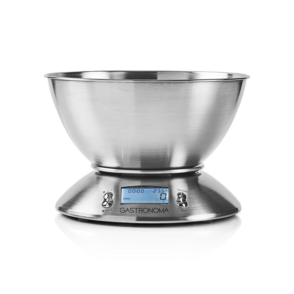 Gastronoma Waga kuchenna cyfrowa 5 kg, misa stalowa, timer, termometr, LCD