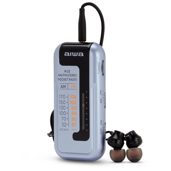 Przenośne Mini Radio AIWA R-22SL srebrny