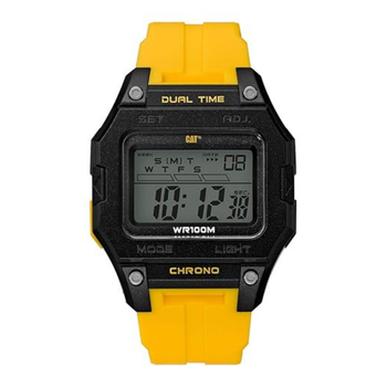 CAT Zegarek Digi Square ABS 44 mm czano-żółty
