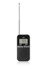 Przenośne radio JVC RA-E411B czarne ultralekkie 80g Tuner AM/FM
