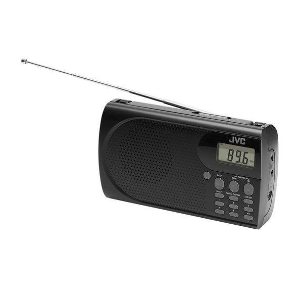 Przenośne radio JVC RA-E431B czarne Tuner FM Antena