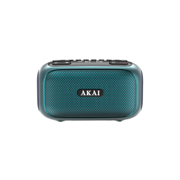 Radio przenośne AKAI APR-700, 2×3W RMS, Bluetooth, FM, USB/SD/AUX, RGB LED, bateria 1800 mAh