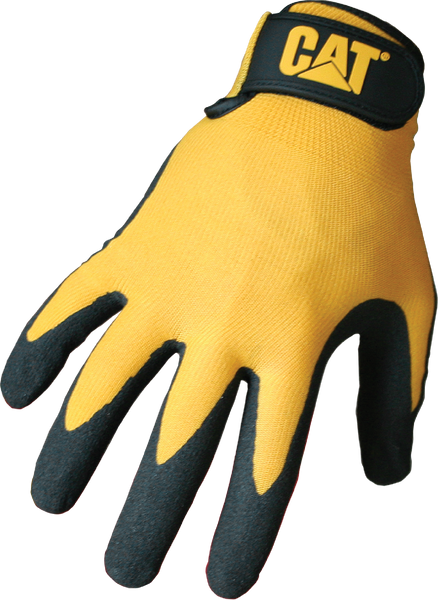 CAT rękawice YLW Nylon Nitrile Coated Palm l