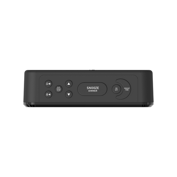 Radiobudzik AKAI ACR-1080, FM 87,5–108 MHz, USB 5V/1A, 2 alarmy, termometr i higrometr