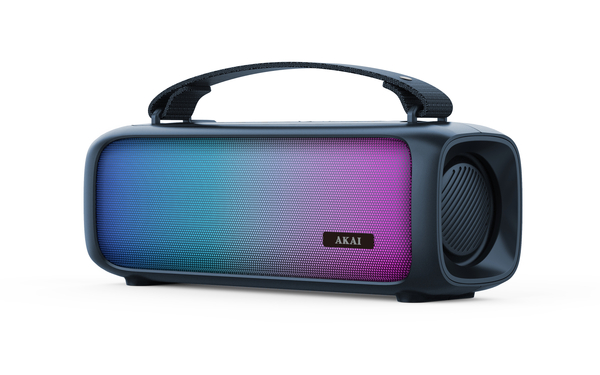 Głośnik Bluetooth AKAI ABTS-08BL, 8W RMS, TWS, FM, RGB, akumulator 1500 mAh