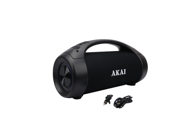 Głośnik Bluetooth AKAI ABTS-55, 50W RMS, IPX5, TWS, RGB, FM, USB, akumulator 3600 mAh