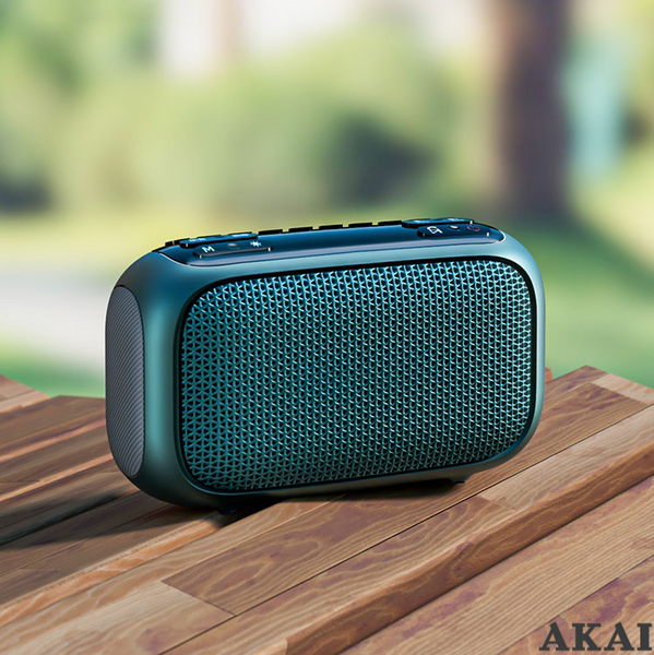 Radio przenośne AKAI APR-700, 2×3W RMS, Bluetooth, FM, USB/SD/AUX, RGB LED, bateria 1800 mAh