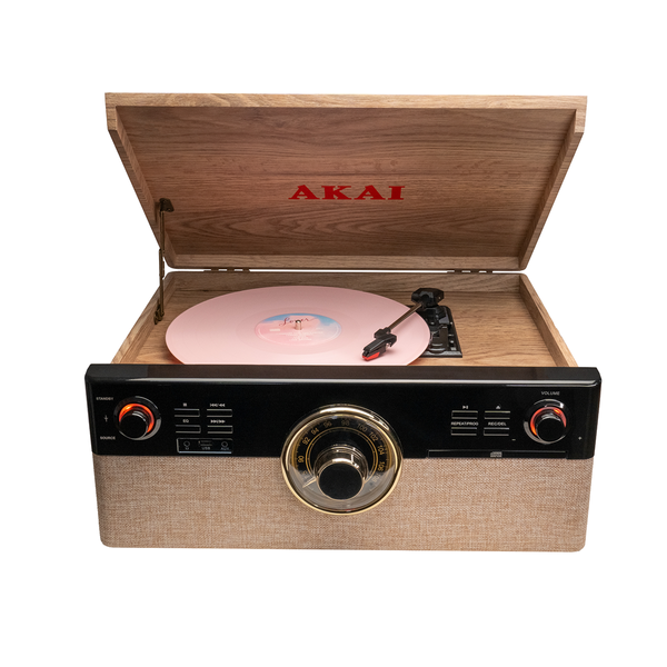 Gramofon AKAI ATT-300CC Bluetooth 5.0 CD Kaseta FM 2×9W