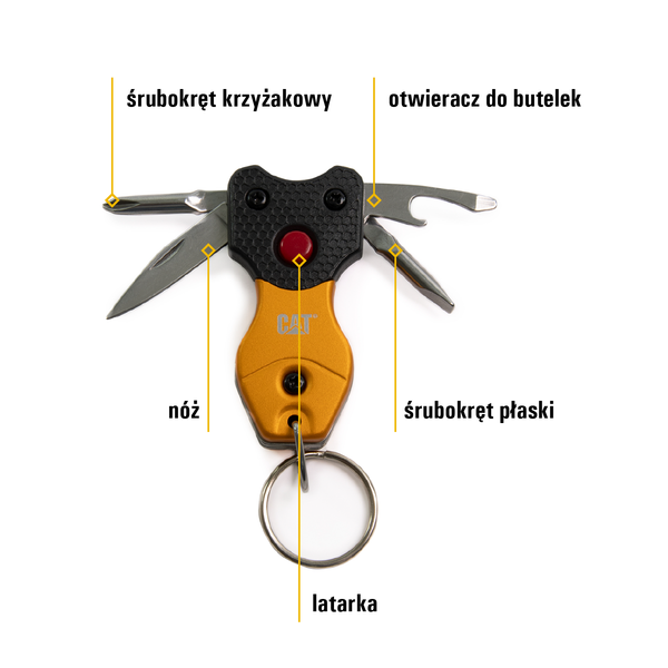CAT Zestaw XL 3 szt. MultiTool 9w1, Nóż i Brelok 7w1