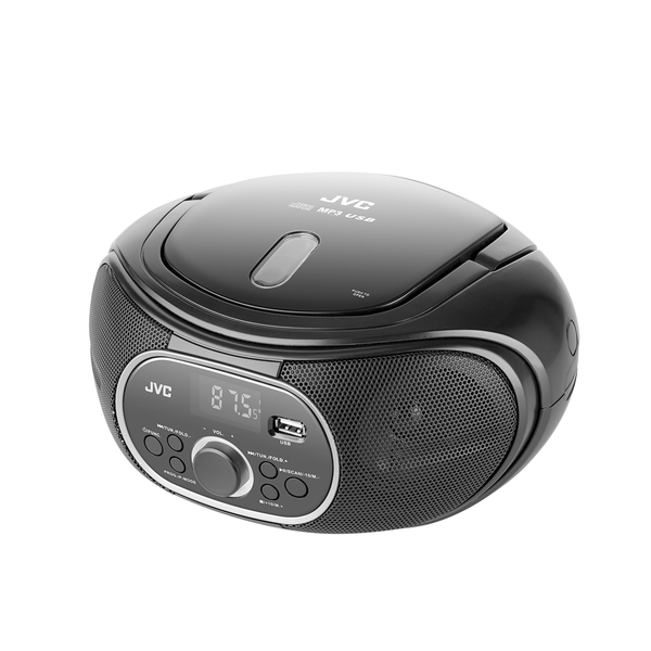 Radioodtwarzacz CD JVC RD-E221B czarny Boombox Tuner FM USB AUX