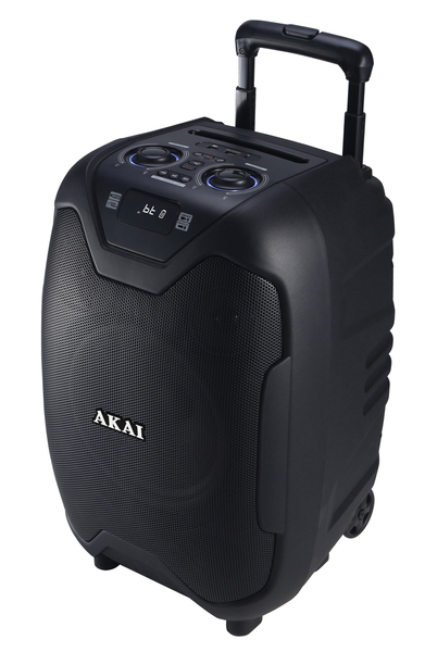 Party Speaker AKAI ABTS-X10 PLUS, 50W RMS, Bluetooth, USB/AUX/FM, EQ, bateria 12V 4,5Ah