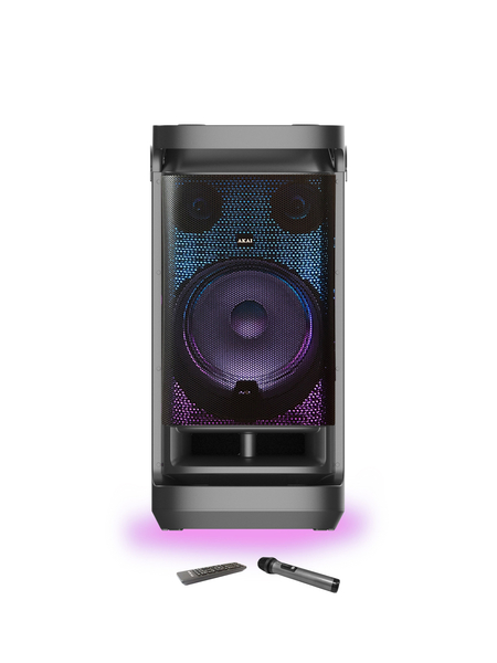 AKAI Power Audio DJ-BY6L 150W RMS, Bluetooth 5.0, FM, USB/SD, akumulator 9000mAh