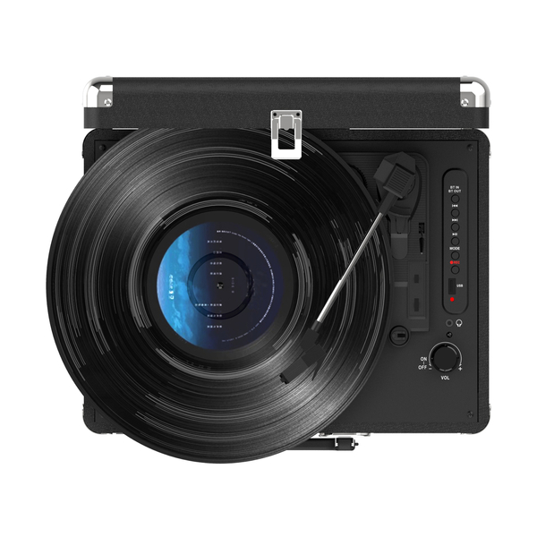 Gramofon AKAI ATT-18BT, Bluetooth 5.3 IN/OUT, USB REC, głośniki stereo, 3 prędkości, AUX